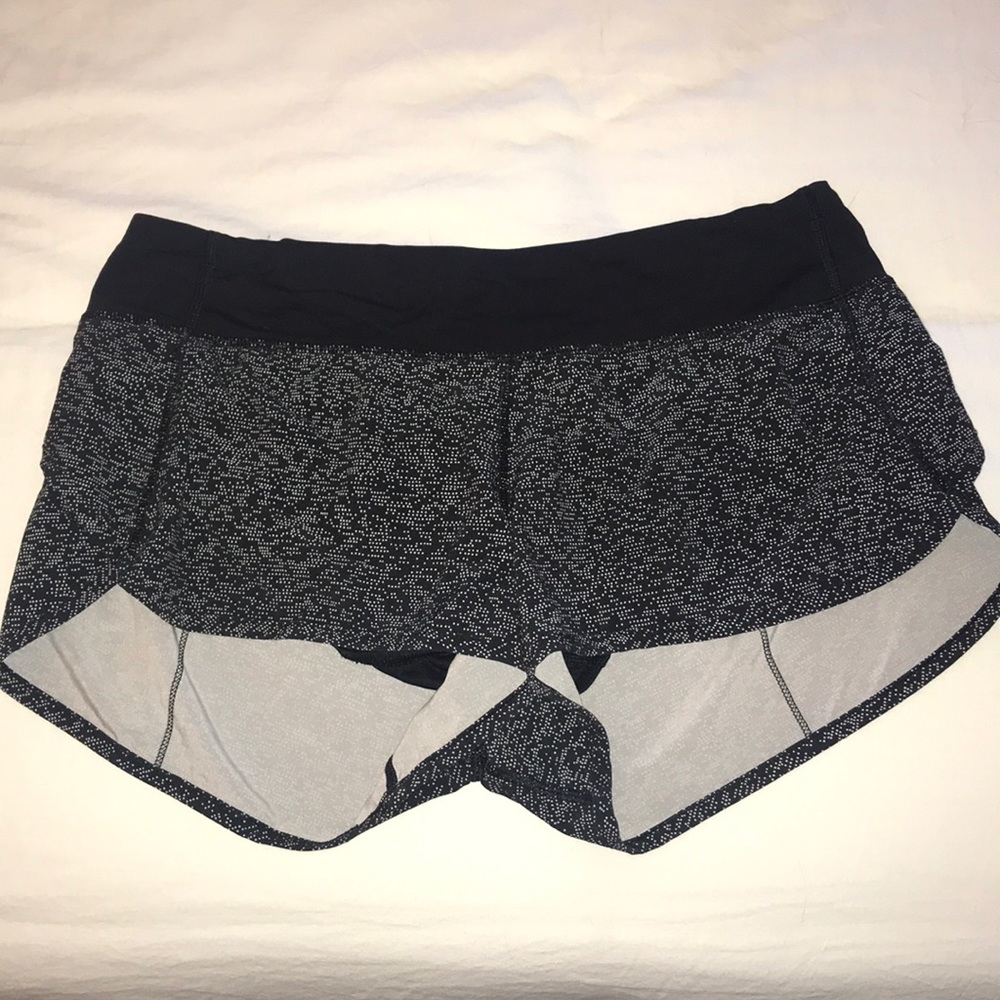 Black and White Speed Shorts